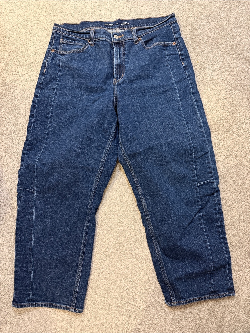 Old Navy high-Rise Barrel Ankle Jeans
